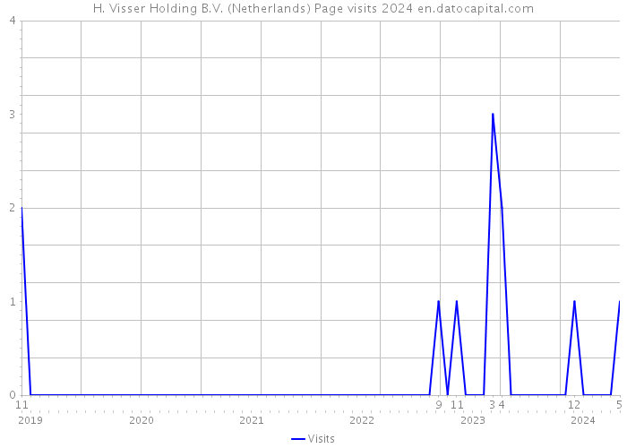 H. Visser Holding B.V. (Netherlands) Page visits 2024 
