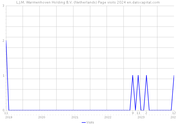 L.J.M. Warmenhoven Holding B.V. (Netherlands) Page visits 2024 