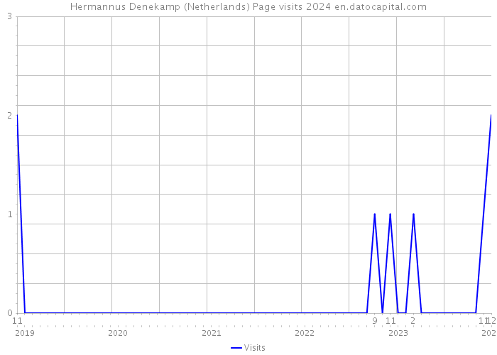 Hermannus Denekamp (Netherlands) Page visits 2024 