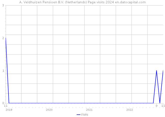 A. Veldhuizen Pensioen B.V. (Netherlands) Page visits 2024 
