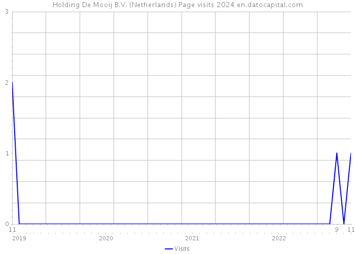 Holding De Mooij B.V. (Netherlands) Page visits 2024 