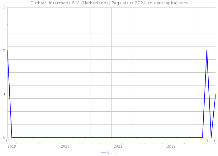 Duthler-Intermode B.V. (Netherlands) Page visits 2024 