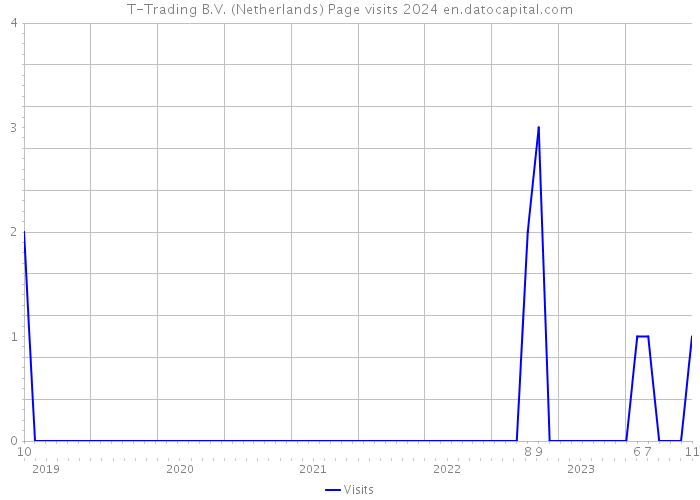 T-Trading B.V. (Netherlands) Page visits 2024 