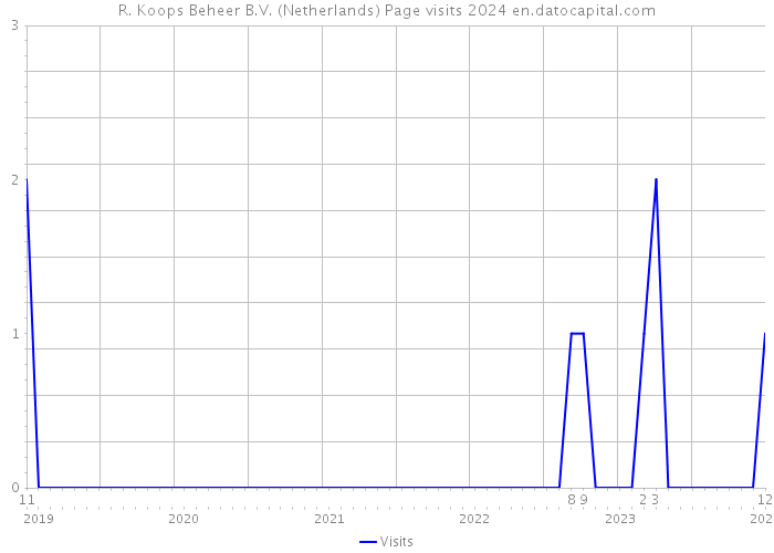 R. Koops Beheer B.V. (Netherlands) Page visits 2024 