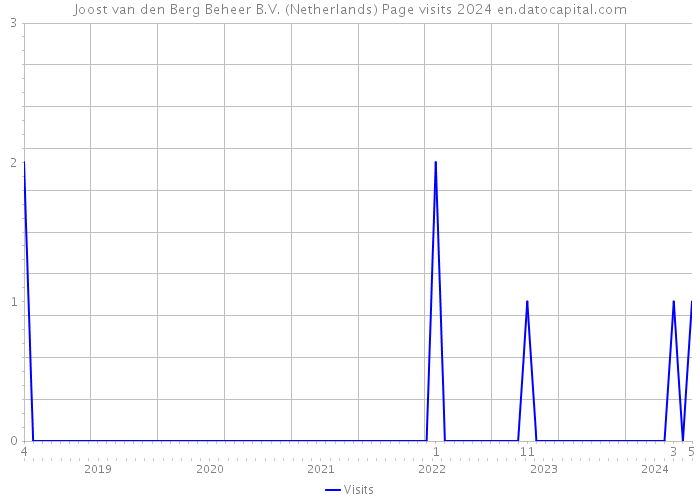 Joost van den Berg Beheer B.V. (Netherlands) Page visits 2024 