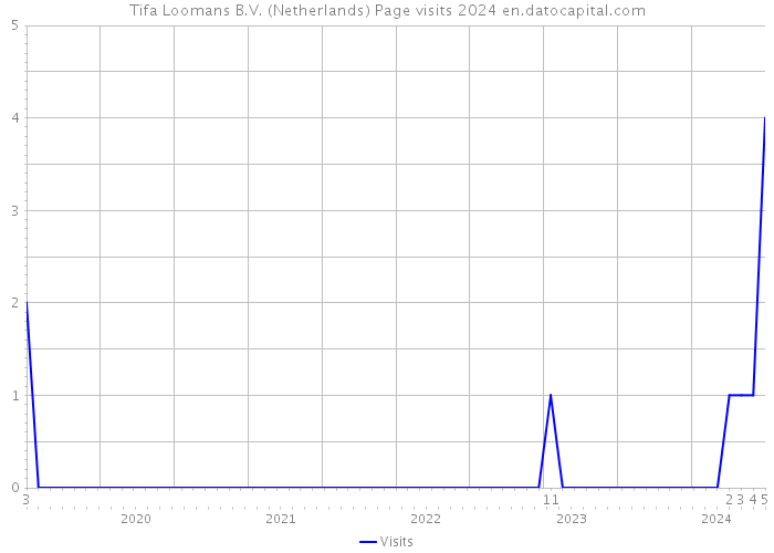 Tifa Loomans B.V. (Netherlands) Page visits 2024 