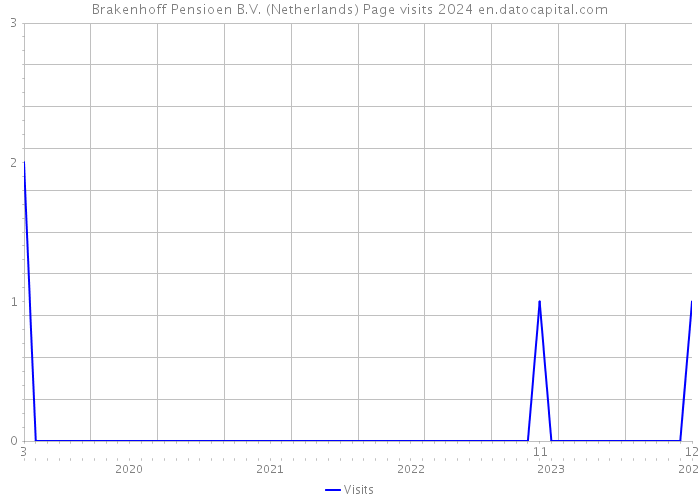 Brakenhoff Pensioen B.V. (Netherlands) Page visits 2024 