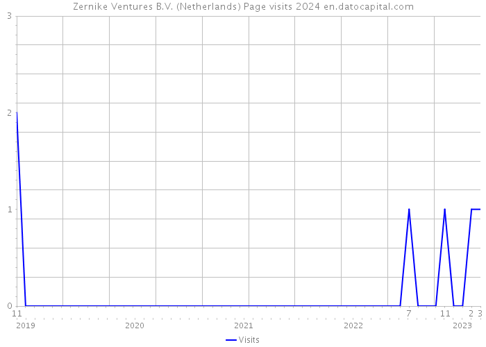 Zernike Ventures B.V. (Netherlands) Page visits 2024 