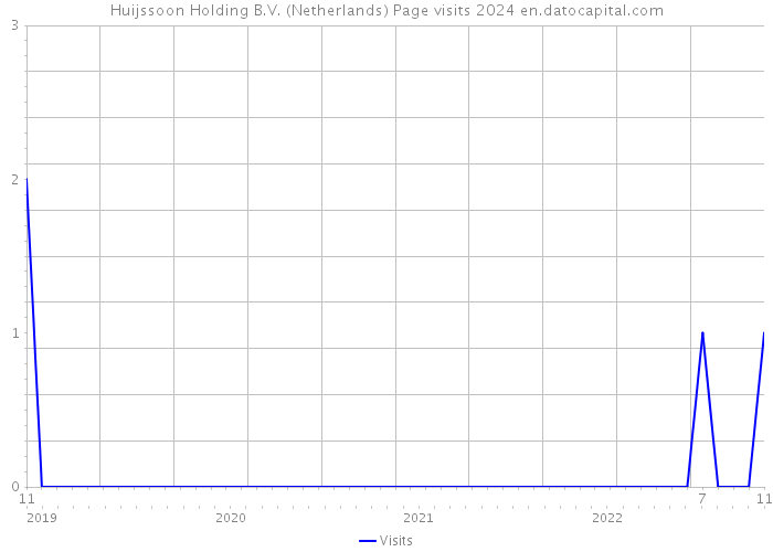 Huijssoon Holding B.V. (Netherlands) Page visits 2024 