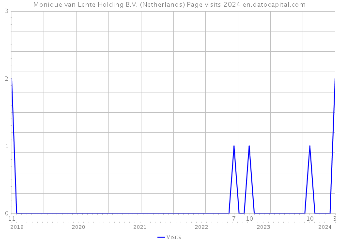 Monique van Lente Holding B.V. (Netherlands) Page visits 2024 