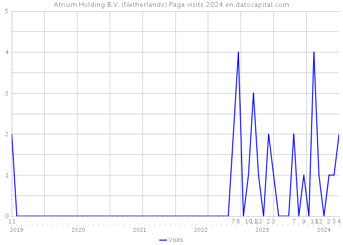 Atrium Holding B.V. (Netherlands) Page visits 2024 
