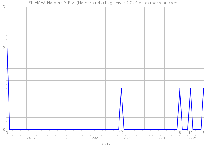 SP EMEA Holding 3 B.V. (Netherlands) Page visits 2024 