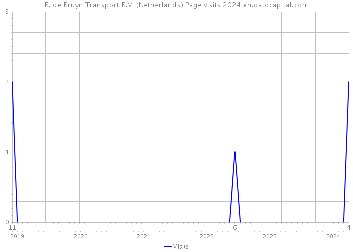 B. de Bruyn Transport B.V. (Netherlands) Page visits 2024 