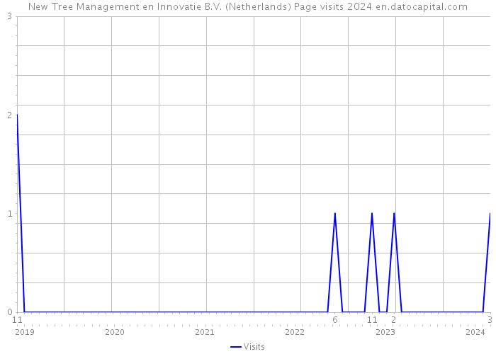 New Tree Management en Innovatie B.V. (Netherlands) Page visits 2024 