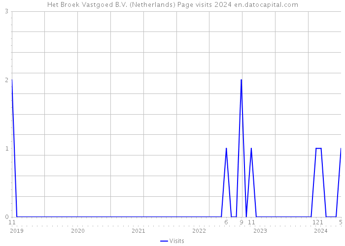 Het Broek Vastgoed B.V. (Netherlands) Page visits 2024 