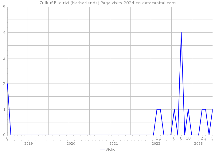 Zulkuf Bildirici (Netherlands) Page visits 2024 