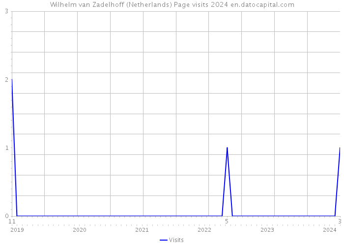 Wilhelm van Zadelhoff (Netherlands) Page visits 2024 