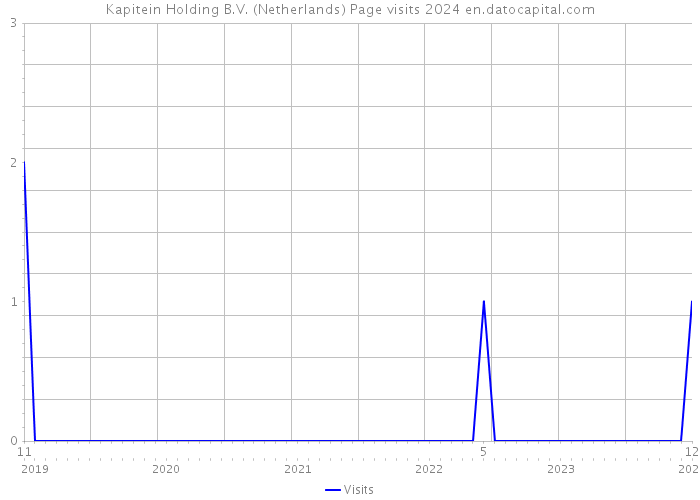 Kapitein Holding B.V. (Netherlands) Page visits 2024 