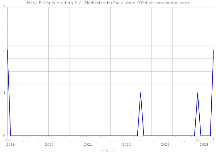 Hans Bekhuis Holding B.V. (Netherlands) Page visits 2024 