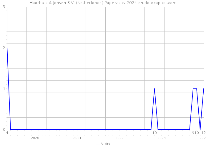 Haarhuis & Jansen B.V. (Netherlands) Page visits 2024 
