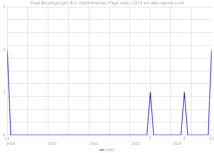Dual Beveiligingen B.V. (Netherlands) Page visits 2024 