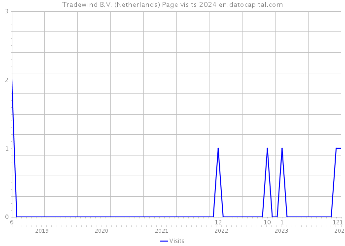Tradewind B.V. (Netherlands) Page visits 2024 