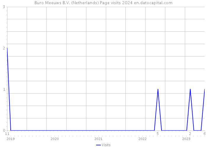 Buro Meeuws B.V. (Netherlands) Page visits 2024 