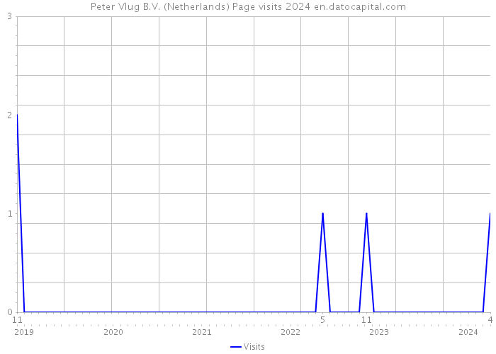 Peter Vlug B.V. (Netherlands) Page visits 2024 