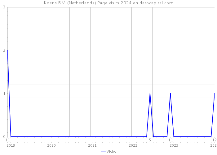 Koens B.V. (Netherlands) Page visits 2024 