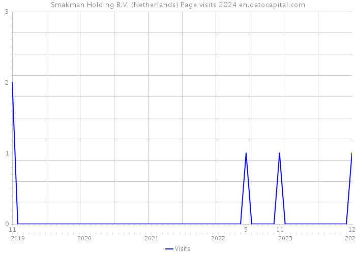 Smakman Holding B.V. (Netherlands) Page visits 2024 