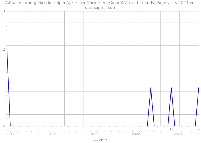 A.Ph. de Koning Makelaardij in Agrarisch Onroerend Goed B.V. (Netherlands) Page visits 2024 