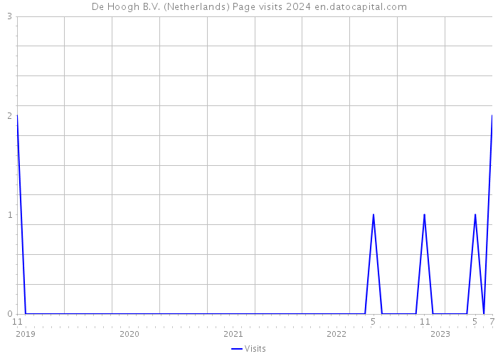 De Hoogh B.V. (Netherlands) Page visits 2024 