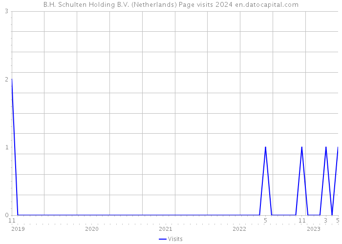 B.H. Schulten Holding B.V. (Netherlands) Page visits 2024 