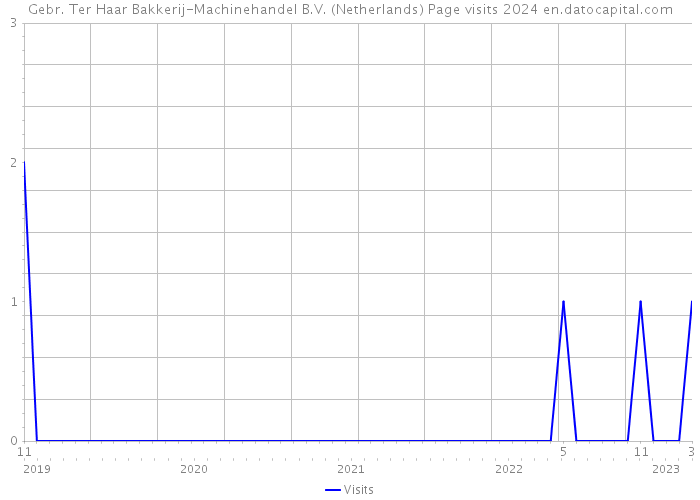 Gebr. Ter Haar Bakkerij-Machinehandel B.V. (Netherlands) Page visits 2024 