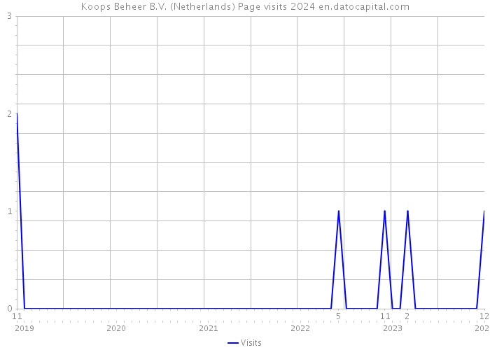 Koops Beheer B.V. (Netherlands) Page visits 2024 