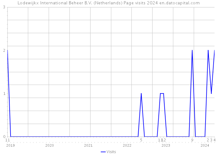 Lodewijkx International Beheer B.V. (Netherlands) Page visits 2024 