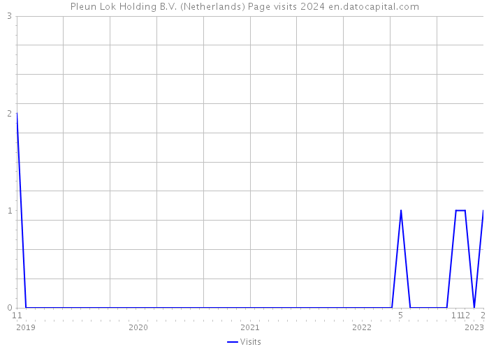 Pleun Lok Holding B.V. (Netherlands) Page visits 2024 