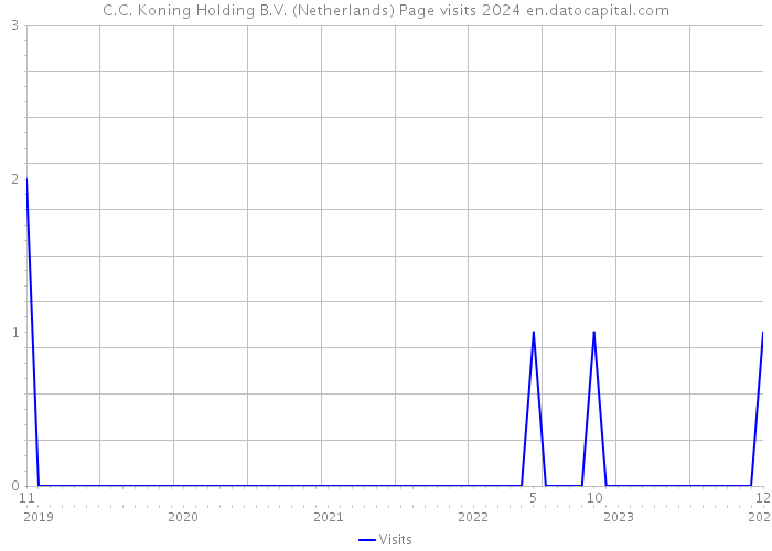 C.C. Koning Holding B.V. (Netherlands) Page visits 2024 