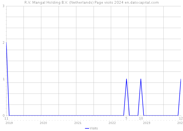 R.V. Mangal Holding B.V. (Netherlands) Page visits 2024 