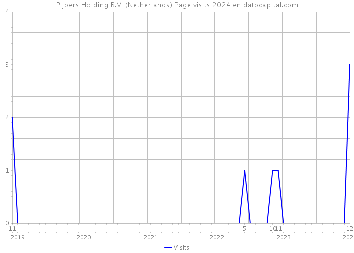 Pijpers Holding B.V. (Netherlands) Page visits 2024 