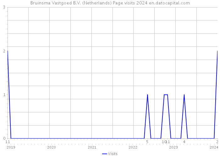 Bruinsma Vastgoed B.V. (Netherlands) Page visits 2024 
