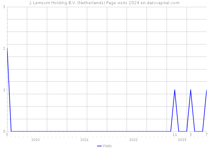 J. Lemsom Holding B.V. (Netherlands) Page visits 2024 