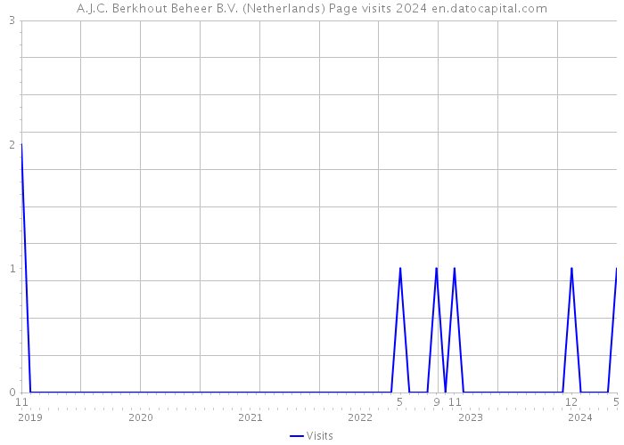 A.J.C. Berkhout Beheer B.V. (Netherlands) Page visits 2024 