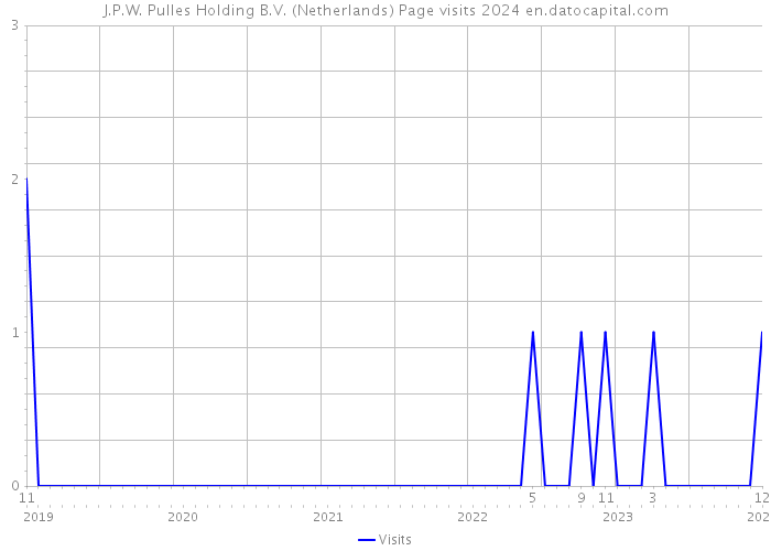 J.P.W. Pulles Holding B.V. (Netherlands) Page visits 2024 