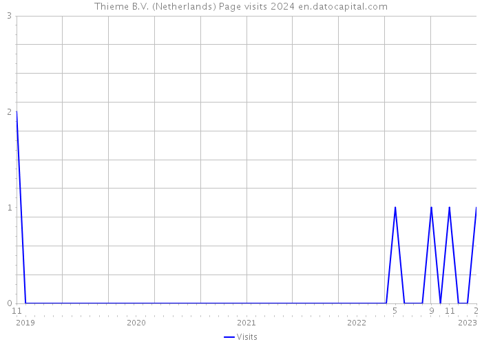 Thieme B.V. (Netherlands) Page visits 2024 