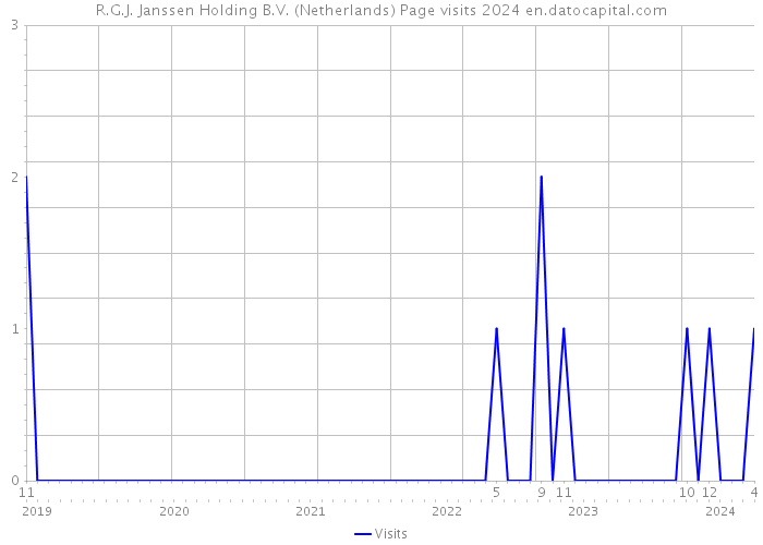 R.G.J. Janssen Holding B.V. (Netherlands) Page visits 2024 