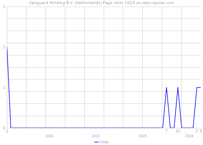 Vanguard Holding B.V. (Netherlands) Page visits 2024 