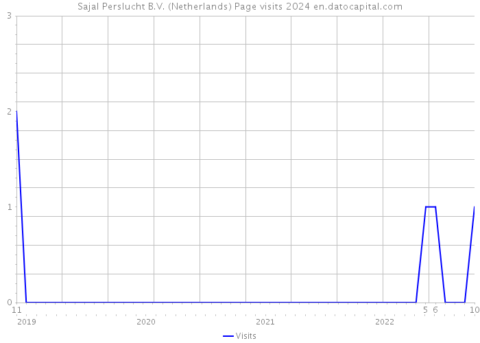 Sajal Perslucht B.V. (Netherlands) Page visits 2024 