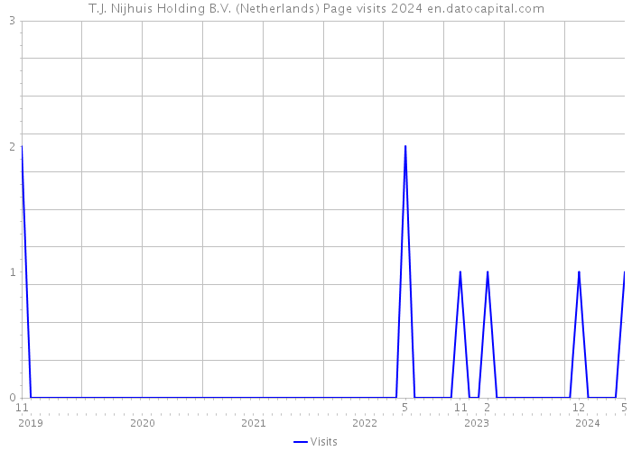 T.J. Nijhuis Holding B.V. (Netherlands) Page visits 2024 