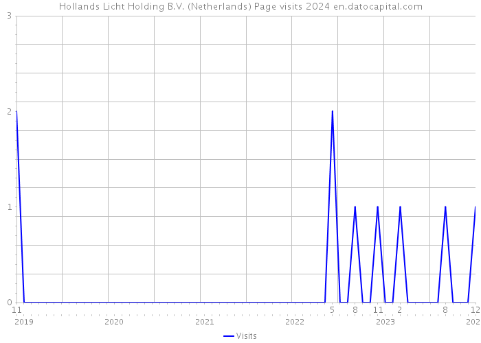 Hollands Licht Holding B.V. (Netherlands) Page visits 2024 